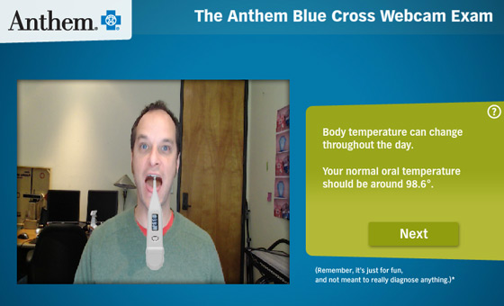 Anthem Augmented Reality Webcam Exam