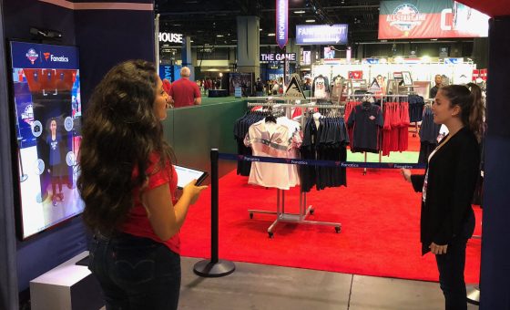 MLB & Fanatics Virtual Dressing Room Kiosk