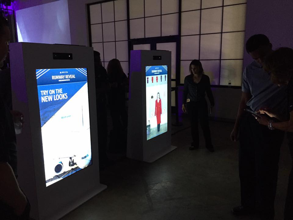 Delta Runway Reveal Interactive Mirror