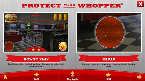 Hungry Jack Mobile Augmented Reality Game - Tutorial Page