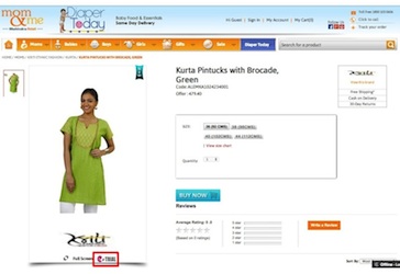 Mom&Me WSS Virtual Dressing Room Example - Thumbnail