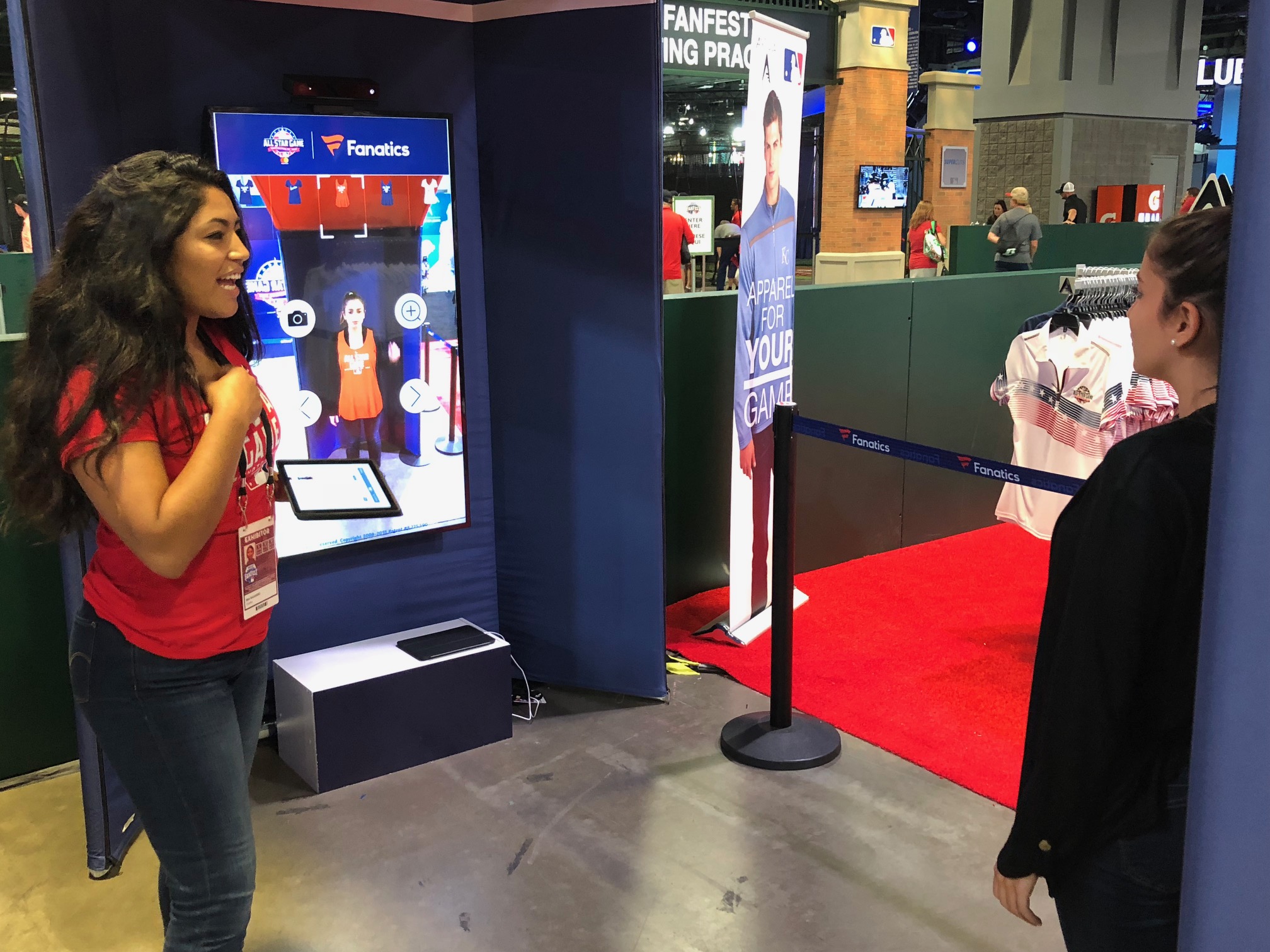 MLB & Fanatics Virtual Dressing Room Kiosk