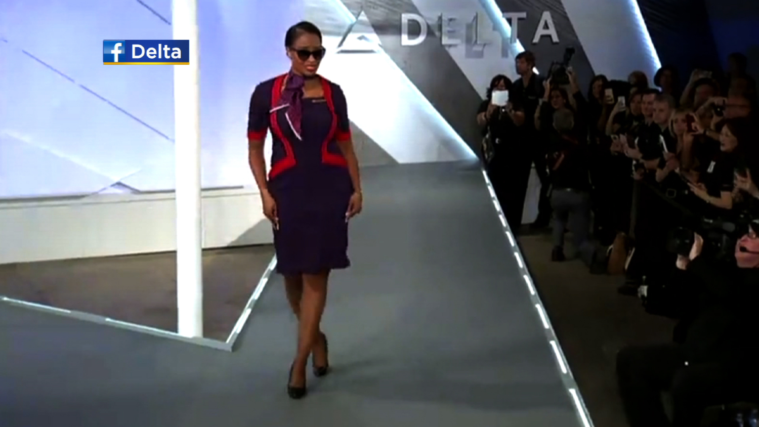 Delta Airlines Uses Augmented Reality To Unveil New Uniforms.